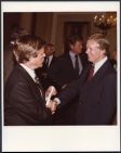 Robert Morgan, Sen. Ted Kennedy, Mass. and President Carter - White House briefing, 1979